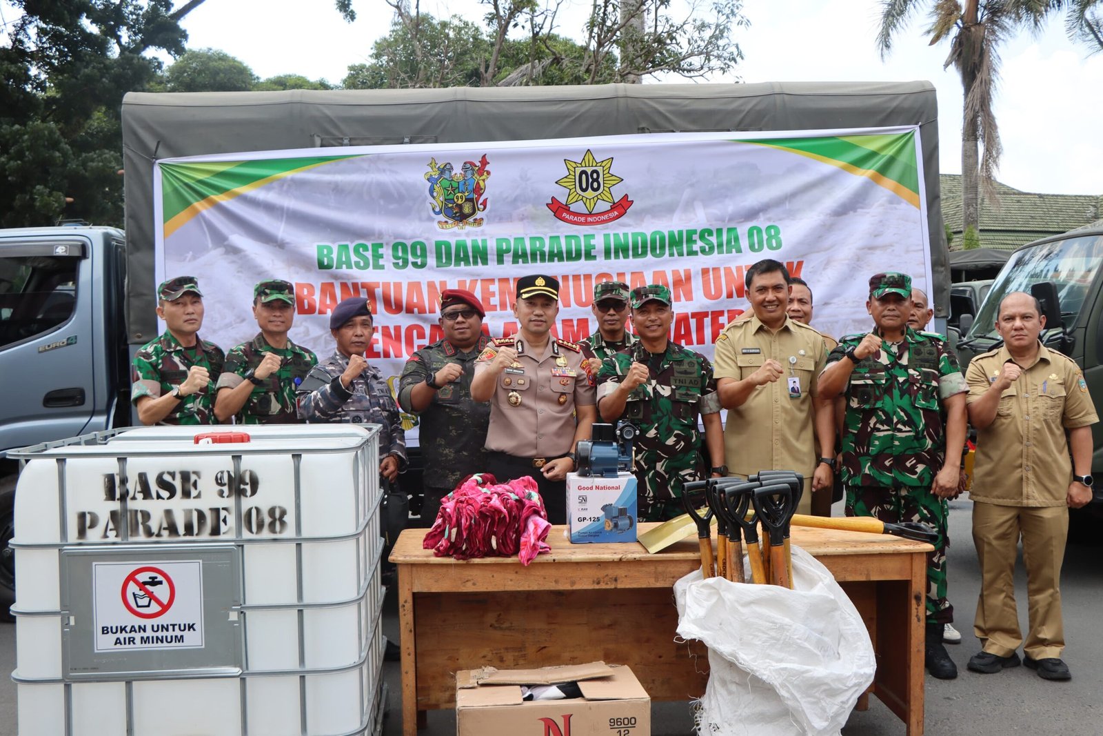 Latsitarda Angkatan 99 Lepas Bantuan Bencana untuk Tapteng dan Tapsel