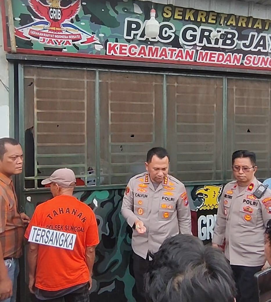 Polsek Sunggal Buru Ketua Ormas dan Istri Pemilik Lokasi Judi Tembak Ikan di Kantor PAC Grib Jaya Medan Sunggal