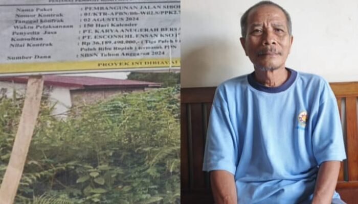 Pemkab Tapanuli Utara Gilas Rakyat Proyek Pembangunan Jalan Lingkar Siborongborong Tanpa Ganti Rugi Tanah dan Tanaman