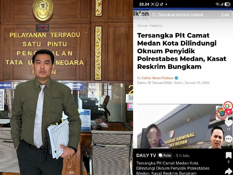 Kuasa Hukum Plt. Camat Medan Kota berenkan Layangkan Somasi ke Media Online dan Laporkan 8 Pemilik Akun Tiktok ke Polda Sumut.