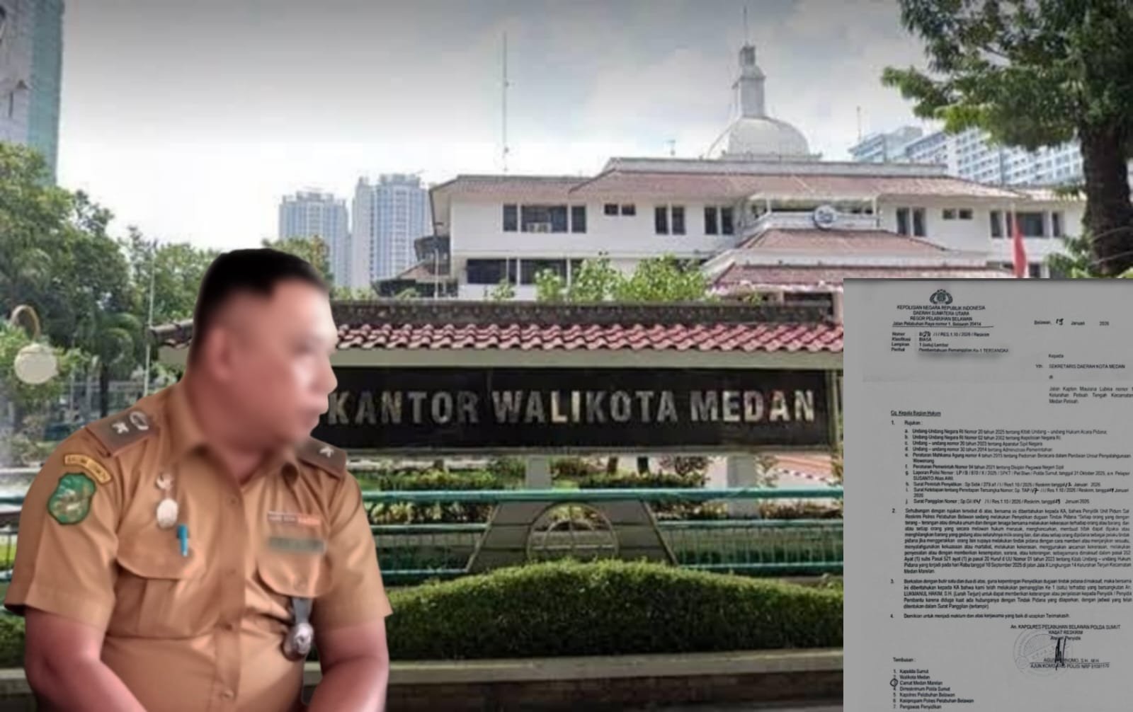 Lurah Terjun Medan Marelan Ditetapkan Tersangka Oleh Polres Belawan