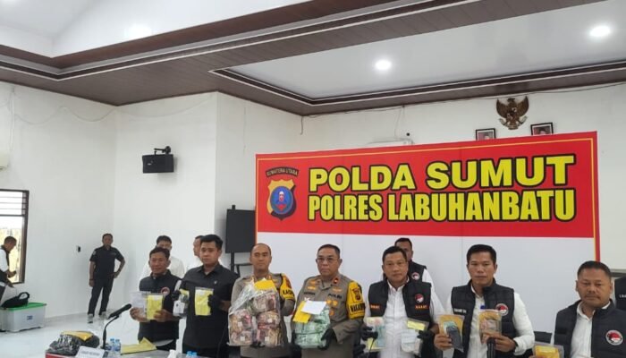 Edarkan Kiloan Sabu, Residivis Kasus Narkoba Diciduk Polres Labuhan Batu Dari Penginapan