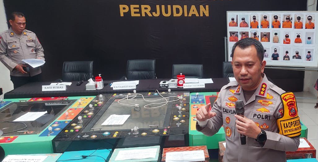 Polrestabes Medan Bongkar 33 Kasus Judi, 62 Tersangka Diringkus