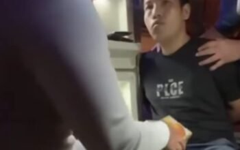 Foto : Petikan foto penangkapan pelaku didalam bus saat melintas di Jalan Lintas Sumatera (Jalinsum) di Kabupaten Labuhan Batu. (istimewa/petikan video di media sosial)