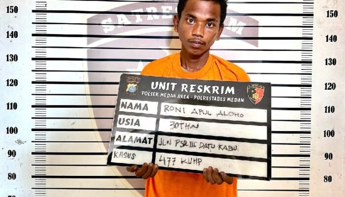 Embat Hp Berpura-pura Minta Sedekah, Roni Diciduk Polsek Medan Area