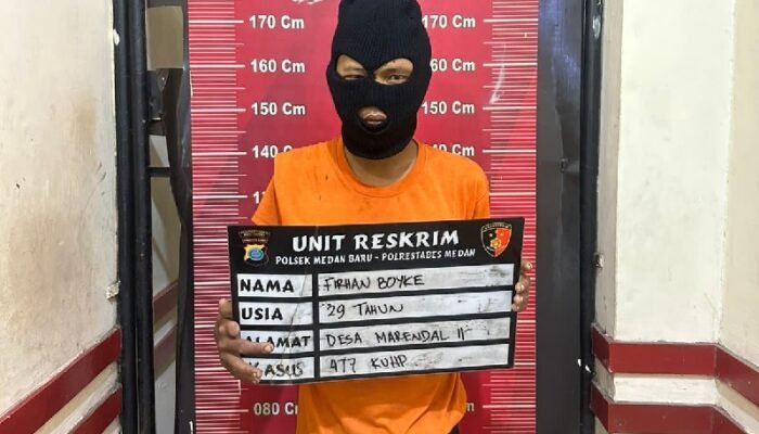 Polsek Medan Baru Ringkus Pelaku Curanmor di Seputaran Jalan Rantang