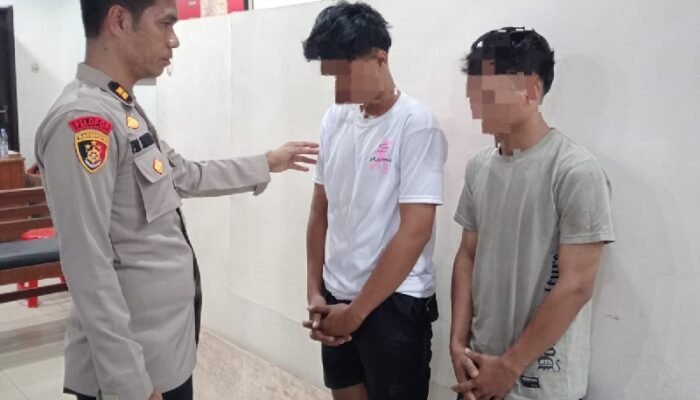 Unit Reskrim Polsek Medan Kota Ringkus Dua Pemuda Spesialis Curanmor