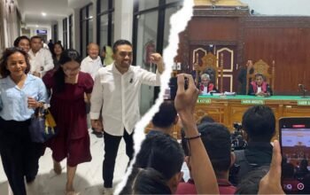 Videografer Amsal Christy Sitepu divonis bebas oleh majelis hakim Pengadilan Negeri (PN) Medan