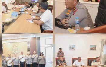 Kapolda Kepri Irjen Pol. Asep Safrudin, S.I.K., M.H., didampingi Irwasda Polda Kepri Kombes Pol. Tato Pamungkas Suyono, S.I.K., M.Si., para Pejabat Utama Polda Kepri, Ketua Yayasan Universitas Batam Rusli Bintang, Rektor Universitas Batam Prof. Samsul Rizal, Sekretaris Yayasan Faris Ramadhan, serta Pengawas Yayasan Muzakir.