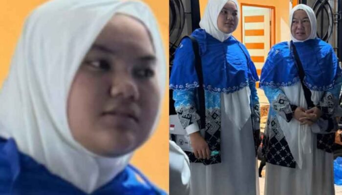 ‎Tangis Haru di Asrama Haji Medan, Naura Berangkat Gantikan Ayah Tercinta