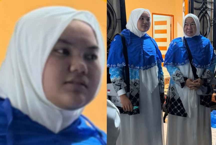 ‎Tangis Haru di Asrama Haji Medan, Naura Berangkat Gantikan Ayah Tercinta