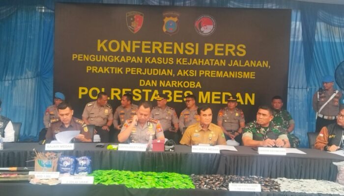 Gerebek 15 Sarang Narkoba, Polrestabes Medan Ringkus 148 Tersangka dalam 119 Kasus
