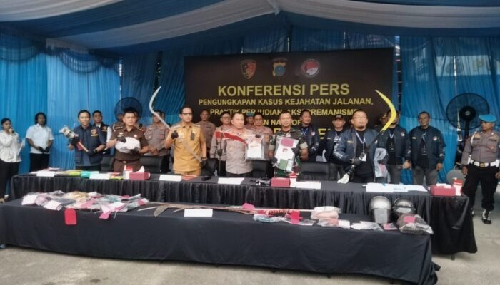 Polrestabes Medan Sikat 178 Penjahat Jalanan, 20 Residivis Ditembak Tegas