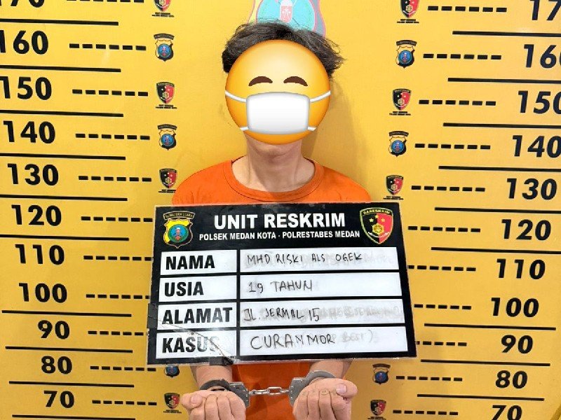 Muhammad Riski (20) warga Jalan Keramat Indah Jermal 15, Kecamatan Percut Sei Tuan, Kabupaten Deliserdang.