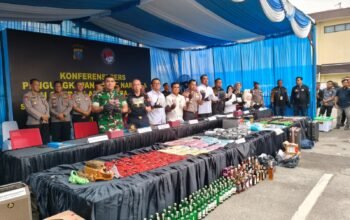 Polrestabes Medan mengungkap 997 kasus tindak pidana narkoba selama periode 9 Oktober 2025 sampai 9 Juni 2026