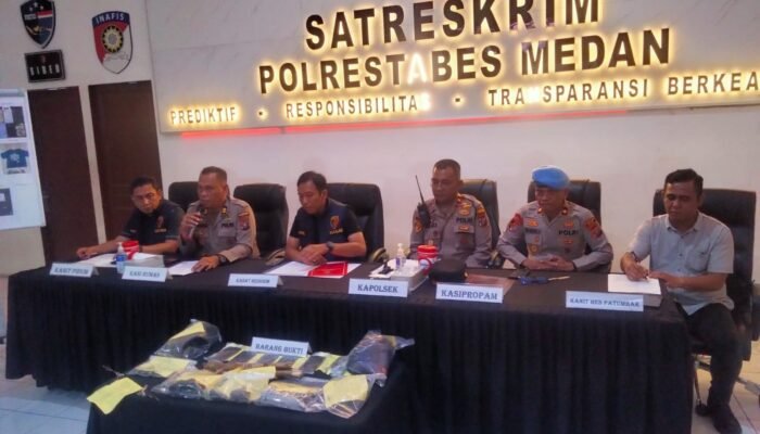 Tawuran “Big Match” Geng Motor Patumbak Tewaskan Pemuda, 6 Pelaku Diamankan Polrestabes Medan