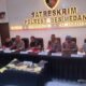 Konferensi pers kasus tawuran genk motor di wilayah hukum patumbak.