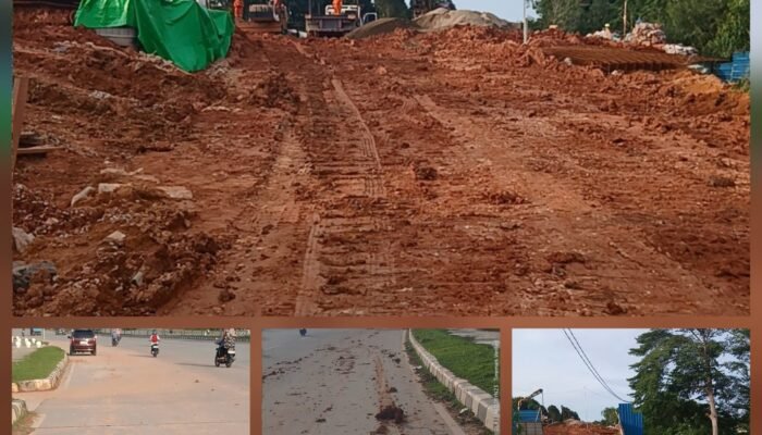 Jalan Nongsa Jadi Kubangan Lumpur, Warga Tuding Proyek PT Nisi Karya