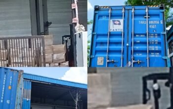 Gudang bercat biru di Batam diduga jadi tempat produksi rokok ilegal merek PSG, Hamil, dan Manchester tanpa pita cukai.