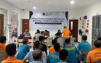 HUT Bhayangkara ke-80 Polresta Barelang dan Rutan Batam Beri Cek Kesehatan Gratis ke Warga Binaan