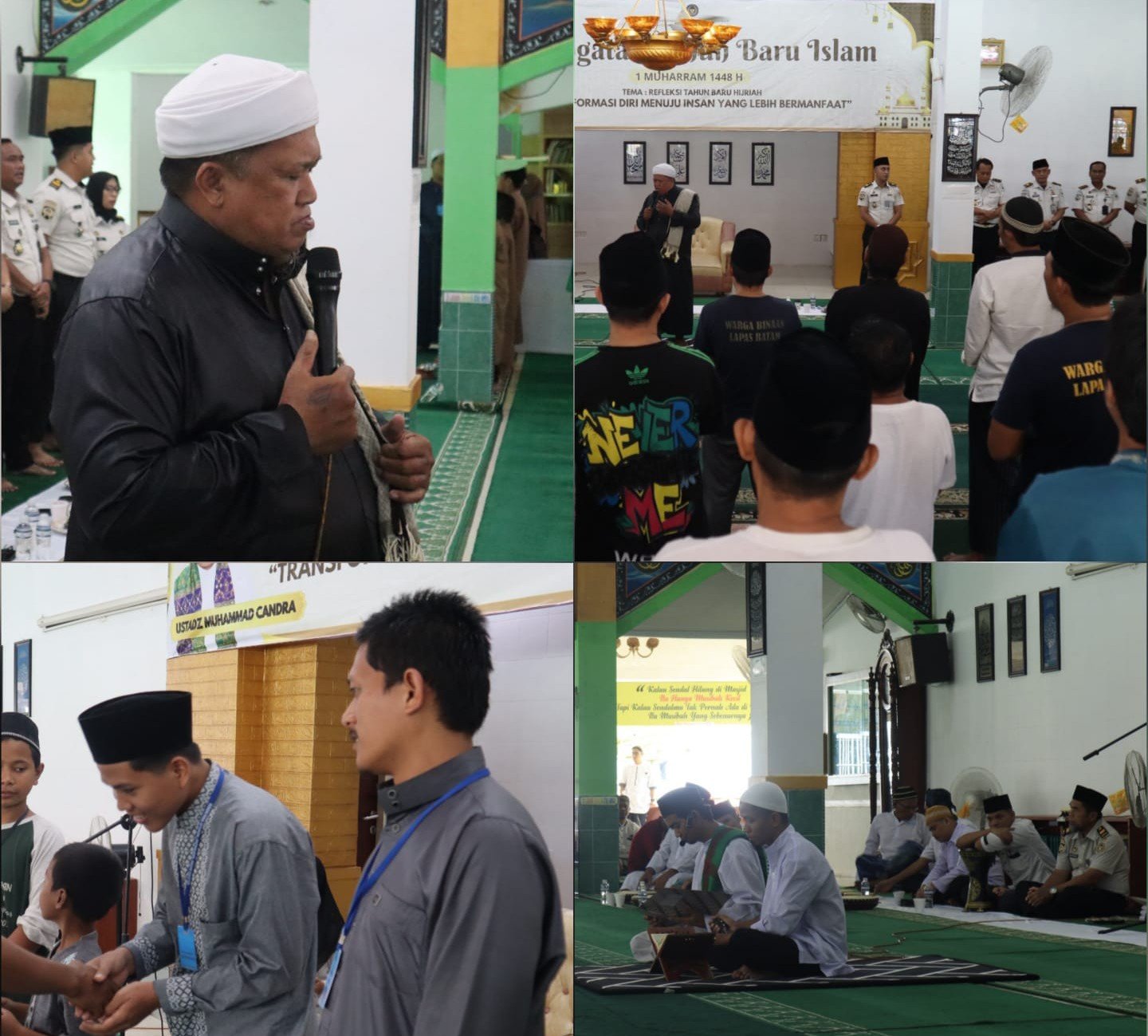 Lembaga Pemasyarakatan (Lapas) Kelas IIA Batam menggelar peringatan Tahun Baru Islam 1448 Hijriah di Masjid At-Taubah