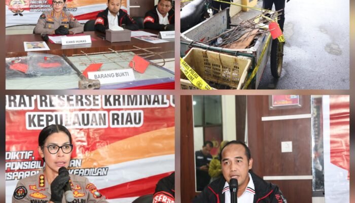 Polda Kepri Berhasil Ungkap Kasus Pencurian Penutup Drainase Di Kota Batam