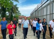 Gelar Jumat Sehat, Plt. Kepala Lapas Narkotika Langkat Pimpin Jalan Santai Sekaligus Kontrol Area Brandgang