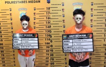 Unit Reskrim Polsek Medan Kota amankan barang bukti curas motor Honda Beat dan celurit