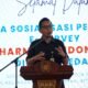 Wali Kota Medan Rico Tri Putra Bayu Waas berikan arahan saat buka Sosialisasi E-Survey Indeks Harmoni Indonesia IHAI di Gedung PKK Kota Medan.