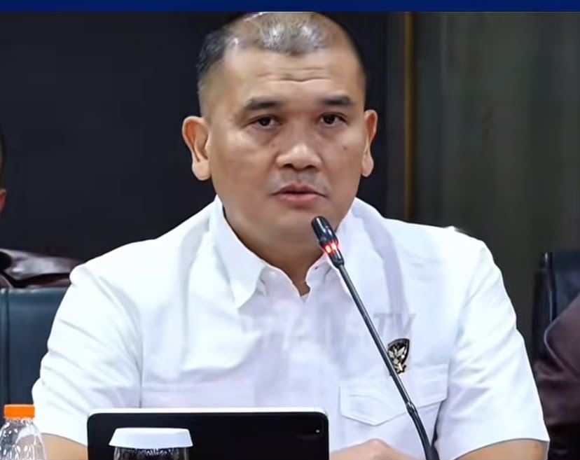 Kakortastipidkor Polri Irjen Totok Suharyanto dan Plt Jampidsus Rudi Margono saat konferensi pers penetapan tersangka eks Jampidsus.