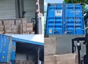 Gudang bercat biru di Batam diduga tempat produksi rokok ilegal merek PSG Hamil Manchester tanpa pita cukai
