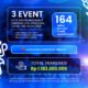 Infografis 3 event HUT ke-436 Kota Medan di Lapangan Merdeka, 164 UMKM raup omzet Rp1,18 miliar