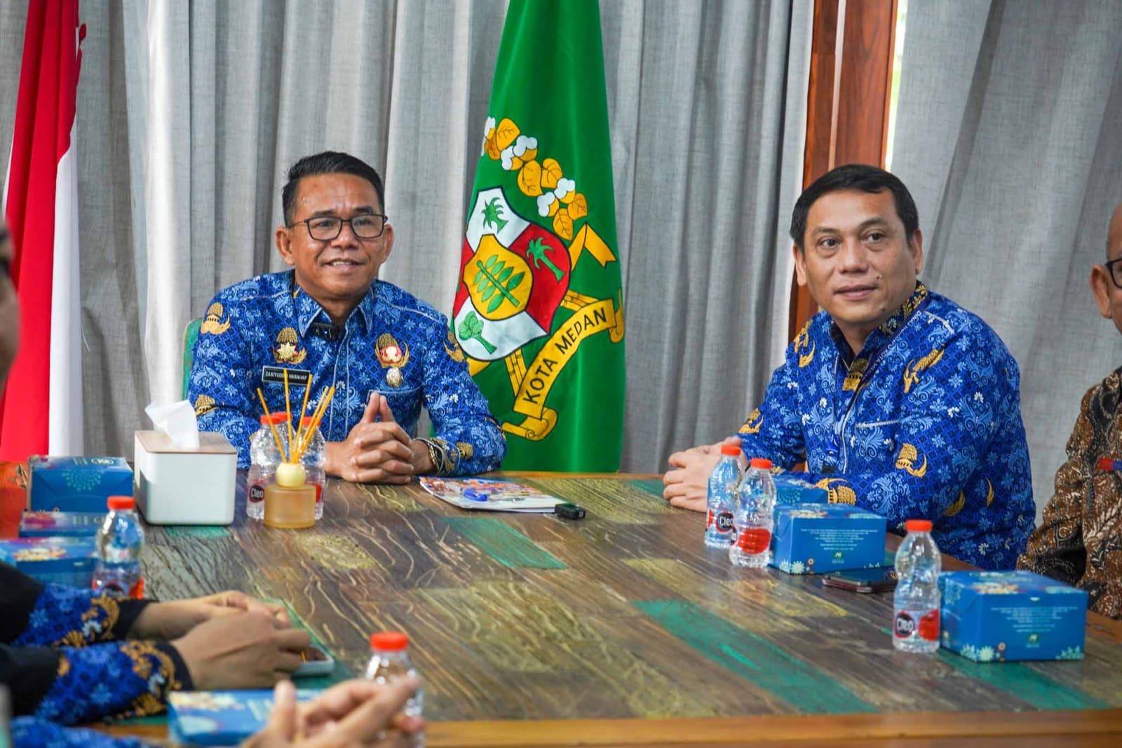 Wakil Wali Kota Medan Zakiyuddin Harahap membuka EPSS BPS secara virtual di Medan
