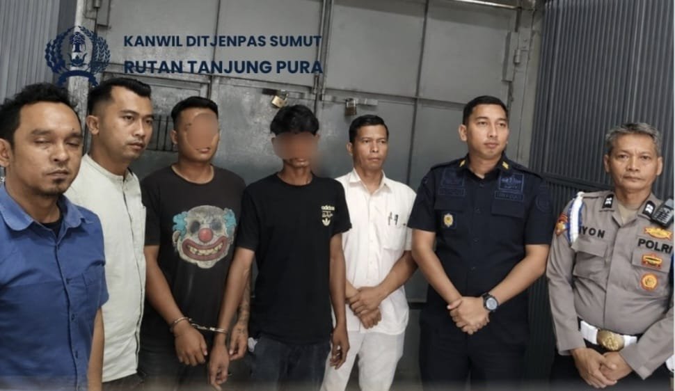 Petugas Rutan Kelas IIB Tanjung Pura menggagalkan penyelundupan sabu oleh pengunjung saat jam besuk