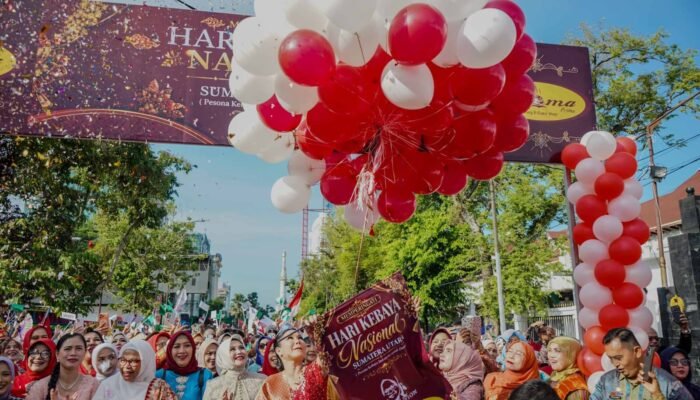 Martinijal Zakiyuddin Lepas Parade, Hari Kebaya Nasional 2026 Meriah di Medan