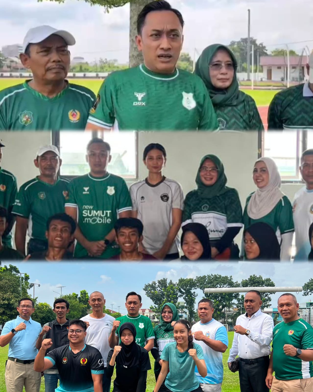 Ketua Umum KONI Kota Medan Aswindy Fachrizal meninjau pelaksanaan tes fisik dan kesehatan 350 atlet di PPLP Sumatera Utara jelang Porprovsu 2026