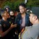 Korban bersama puluhan driver ojol mendatangi Mapolrestabes Medan untuk melaporkan kasus pencurian sepeda motor.