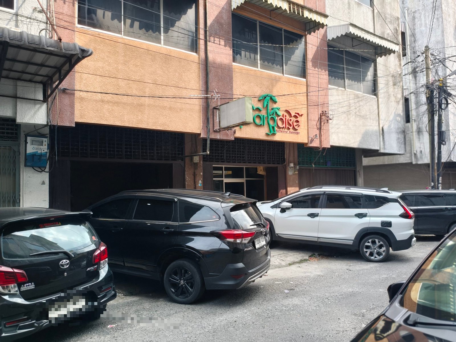 lokasi SPA Paradise di Jalan Sena belakang Hotel Sakura Medan yang diduga jadi tempat prostitusi terselubung