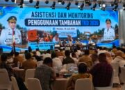 Gubernur Bobby Nasution saat membuka Rakor Monitoring dan Asistensi Penggunaan Dana TKD Tambahan 2026 di Aula Raja Inal Siregar Kantor Gubernur Sumut