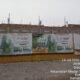 Papan informasi PBG pembangunan perumahan di Jalan Tuasan Medan Tembung yang diduga tidak sesuai jumlah unit di lapangan