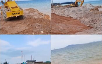 Pematangan Lahan di Bibir Pantai PT Gahara Samudra Berlian Disorot, Batas Area dan Izin Dipertanyakan