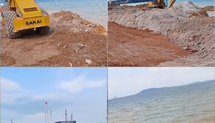 Pematangan Lahan di Bibir Pantai PT Gahara Samudra Berlian Disorot, Batas Area dan Izin Dipertanyakan