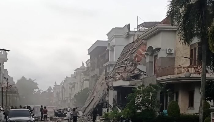 Ledakan Terjadi di Perumahan Grand Polonia Medan, 5 Rumah Alami Rusak