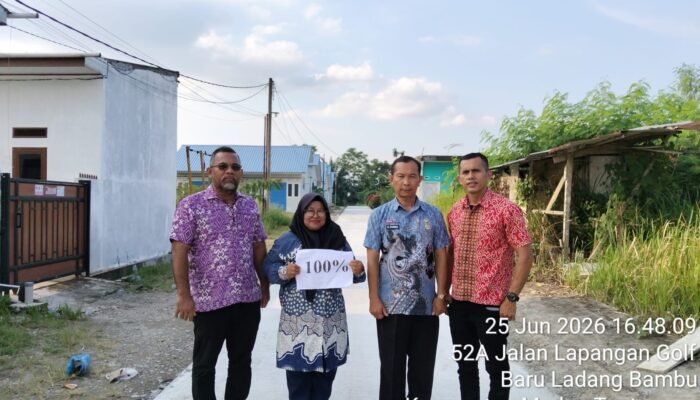 Pemko Medan Selesaikan Rabat Beton Gang Garista Ladang Bambu