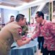 Wali Kota Medan Rico Waas bersama Kapolda Sumut dan pejabat baru Wakapolda Sumut saat acara Kenal Pamit di Aula Tribrata Mapolda Sumut