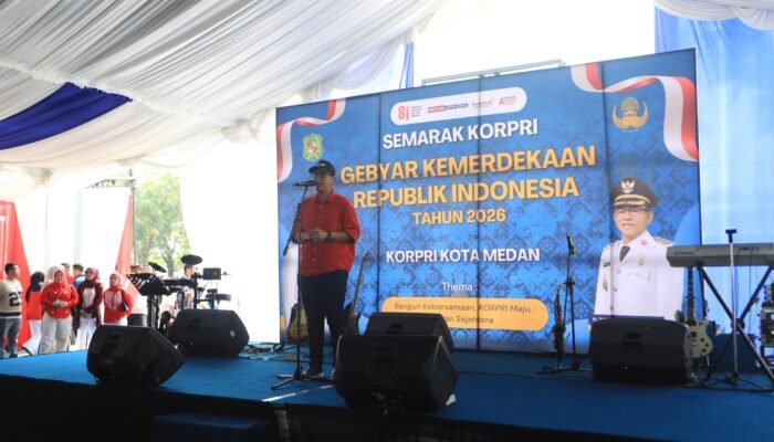 Gebyar Kemerdekaan Korpri Medan, Rico Waas Hadiri Lomba di Lapangan Cadika