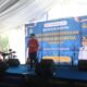 Wali Kota Medan Rico Tri Putra Bayu Waas bersama Ketua TP PKK Kota Medan Airin Rico Waas berfoto bersama peserta Gebyar Korpri Semarak Kemerdekaan di Lapangan Taman Cadika, Medan Johor, Sabtu (22/8/2026).