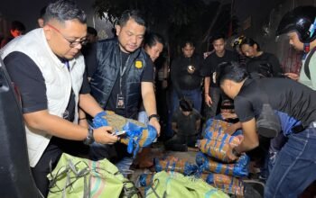 Kejar-kejaran di Jalan AH Nasution, Polisi Sita 93 Kg Ganja dan Tangkap 2 Pelaku