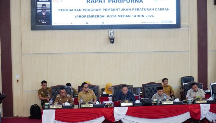 Pemko Medan & DPRD Tetapkan Perubahan Propemperda 2026, Tegaskan Pentingnya Kepastian Hukum