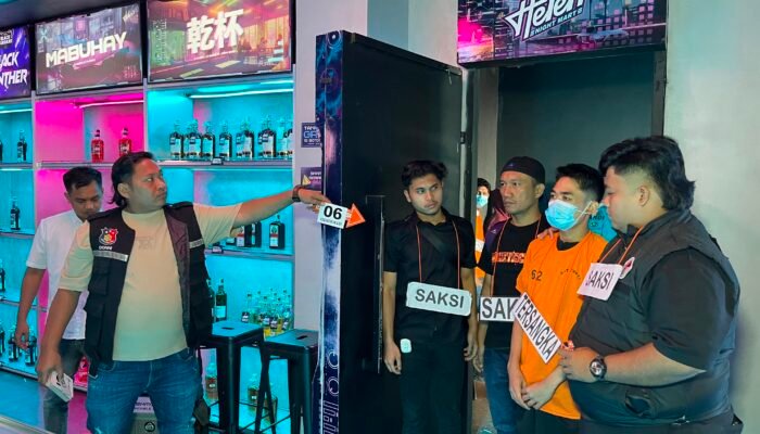 Polrestabes Medan Temukan Fakta Baru Saat Prarekonstruksi Kasus Vape Narkoba di Helen’s Night Mart Medan